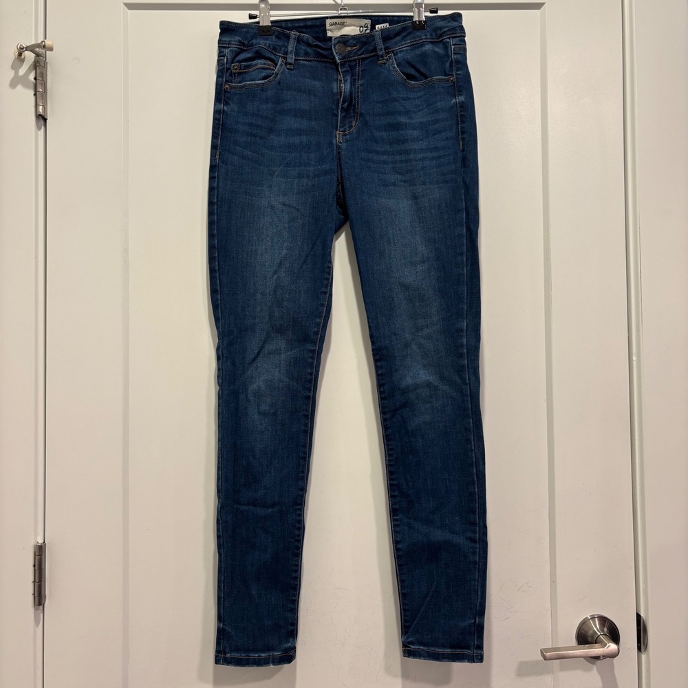 Garage Dark Wash Skinny Jeans Womens Size 9 Blue Denim Mid Rise Slim Fit